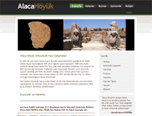 Tablet Screenshot of alacahoyukkazisi.com